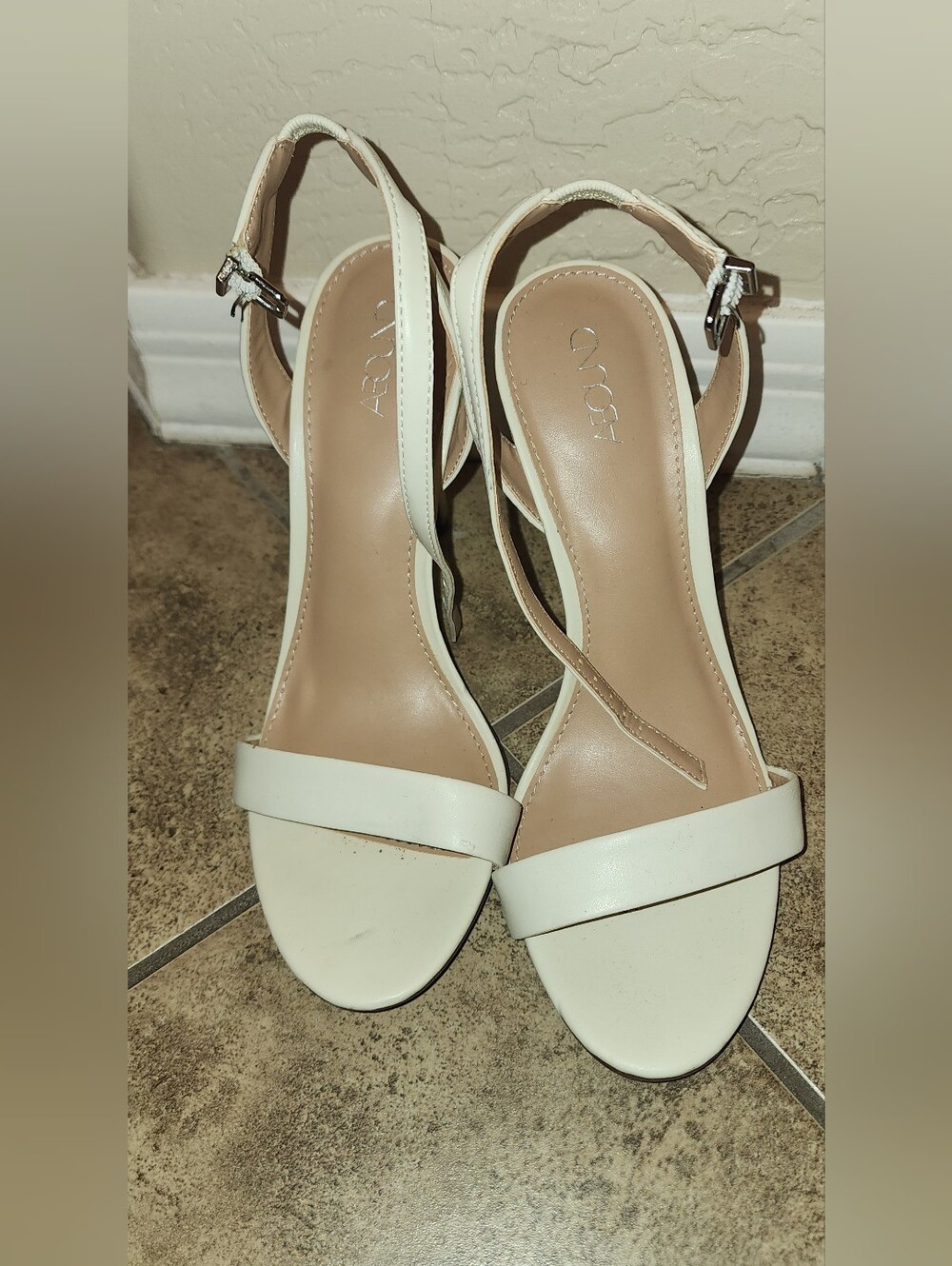 Abound Cream Ankle Strap Heeled Sandals